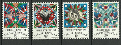 Liechtenstein 1976 - Zodiac, serie neuzata foto