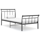 Cumpara ieftin Cadru de pat, negru, 90x200 cm, metal