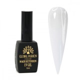 Cumpara ieftin Gel UV cu sclipici, Magic-Extension, Global Fashion, 12 ml, Alb, G02