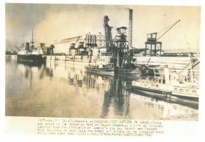 806 - GALATI, ships, Romania - old PRESS Photo ( 26/18 cm ) - unused - 1940 foto