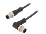 Cablu senzori/automatizări 1m M12-M12 8 pini