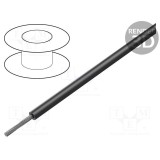 Cablu litat 32AWG TFE negru 250V 30m BELDEN
