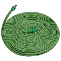 vidaXL Furtun pentru stropit cu 3 tuburi, verde, 7,5 m, PVC