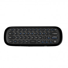 Telecomanda si Tastatura Wireless pentru Smart TV, Wechip, Android TV sau Laptop PC, W12.4 G, Negru