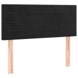 Cumpara ieftin Tablie de pat, negru, 100x5x78/88 cm, catifea