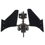 Cumpara ieftin Plug motocultor reversibil cu doua brazdare, tija 31cm, ProGARDEN PRO-PR2B-31