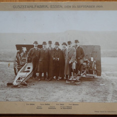 Foto pe carton , General Grigore Crainicianu la fabrica de armament Krupp , 1909