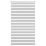 vidaXL Jaluzea tip zebra gri deschis lățime țesătură 125,9cm poliester