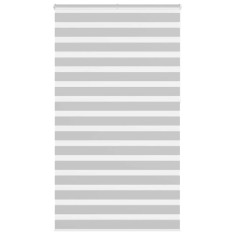vidaXL Jaluzea tip zebra gri deschis lățime țesătură 125,9cm poliester