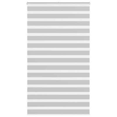 Jaluzea tip zebra gri deschis lățime țesătură 120,9cm poliester foto