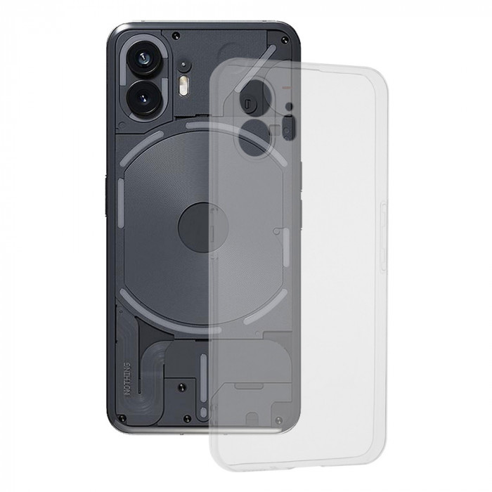 Husa pentru Nothing Phone (2), Techsuit Clear Silicone, Transparent