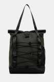 Rains geantă Trail Rolltop Tote Bag W3 culoarea verde, 13390