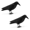 Set 2 Corb Plastic Decorativ Navaris, 38cm, Gradina, Halloween - Realist, Agatator, Exterior
