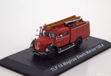 Macheta Magirus Deutz Mercur 125A TLF 16 Pompieri - IXO/DeAgostini 1/72, 1:43