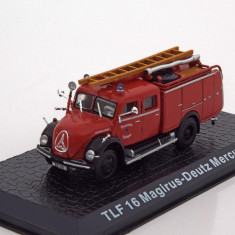 Macheta Magirus Deutz Mercur 125A TLF 16 Pompieri - IXO/DeAgostini 1/72