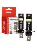 Set 2 leduri auto H3 Canbus, 60W, 5600 Lm, 6000k, 12V, Amio