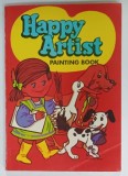 HAPPY ARTIST , PAINTING BOOK , CARTE DE COLORAT , ANII '70 - ' 80 , PREZINTA URME DE UZURA