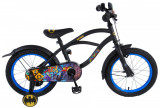 Bicicleta pentru baieti Batman, 16 inch, culoare negru, frana de mana + contra PB Cod:81634