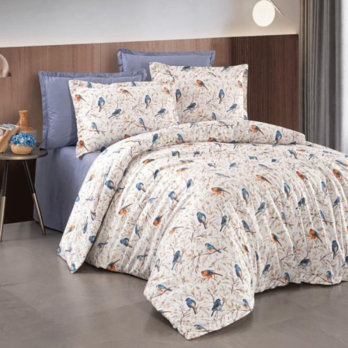 Lenjerie de pat ranforce Clasy king size (RNF_43)