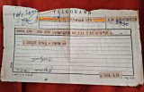 Telegrama Budapesta Constanța 21 x 11.2 cm