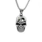 Lant inox cu Pandantiv Skull Craniu otel inoxidabil Personal Style 00A263