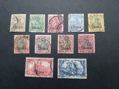 CHINA colonii-191?-lot stampilate foto