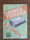 Instructiuni Balanta Romana , fabricat in Romania / CD1P
