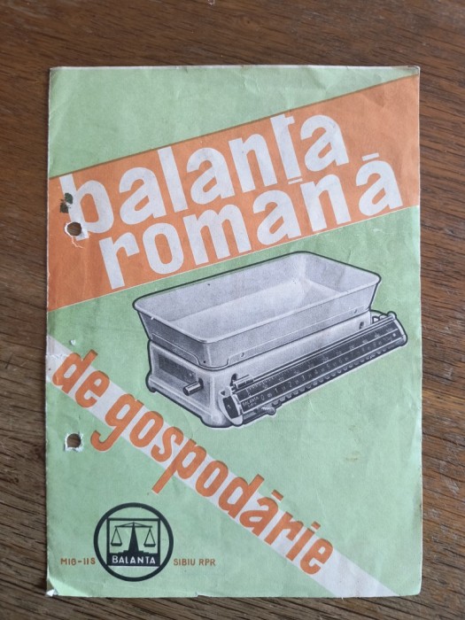 Instructiuni Balanta Romana , fabricat in Romania / CD1P