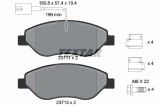 Set placute frana TEXTAR 2371104