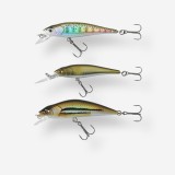 Set 3 Năluci POPPER MINNOW pescuit la păstrăv, Caperlan