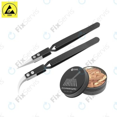 2UUL - Set de pensete inversate ceramice + fitiluri pretăiate pentru &amp;icirc;ndepărtarea tablă - 2 x 25mm (100buc) foto