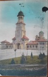 Carte postala, biserica din Alba Iulia, 1923