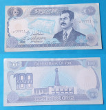 Bancnota veche - IRAK IRAQ 100 DINARI DINARS - Sadam - in stare foarte buna