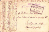 HST CP81 Carte poștală austro-ungară Feldpost 109 IR 61 Sibiu + ștampile, Circulata, Printata