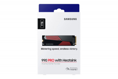 SSD Samsung 990 PRO 1TB Heatsink, PCIe Gen 4.0 x4, NVMe, M.2 foto