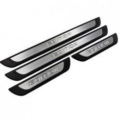 Set 4 protectii praguri din aluminiu compatibil cu Dacia Logan III 3 2021->, S-Dizayn EDITION Line PKED4/79