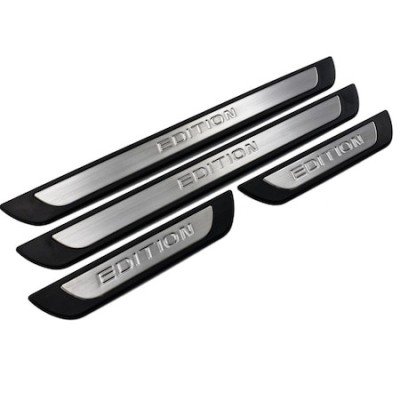 Set 4 protectii praguri din aluminiu compatibil cu Dacia Logan III 3 2021-&amp;gt;, S-Dizayn EDITION Line PKED4/79 foto