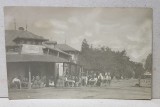 CARCIUMA LA MARGINEA DRUMULUI , FOTOGRAFIE TIP CARTE POSTALA , MONOCROMA , PERIOADA INTERBELICA