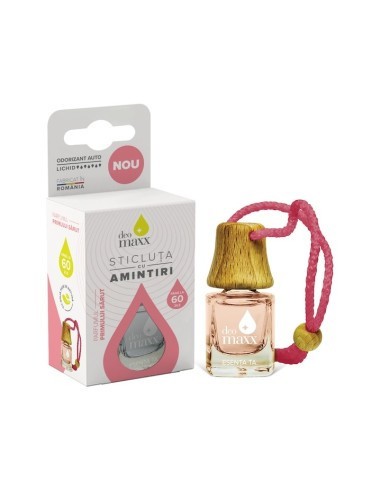 Odorizant auto Sticluta cu Amintiri, DeoMaxx, Parfumul Primului Sarut, 5ml