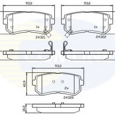 Set placute frana,frana disc HYUNDAI ACCENT III (MC) (2005 - 2010) COMLINE CBP32016