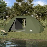 vidaXL Cort de pescuit Verde Oliv Poliester 7-Persoane Durabil