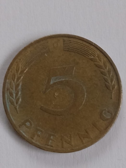 5 pfenning 1971 D