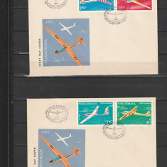 RO - FDC - AVIATIE - PLANOARE ( LP 931 ) 1977 ( 2 DIN 3 )