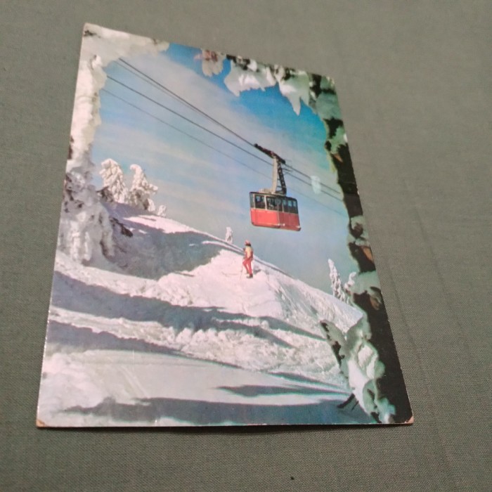 CARTE POSTALA POIANA BRASOV -PEISAJ DE IAR4NA CIRCULATA