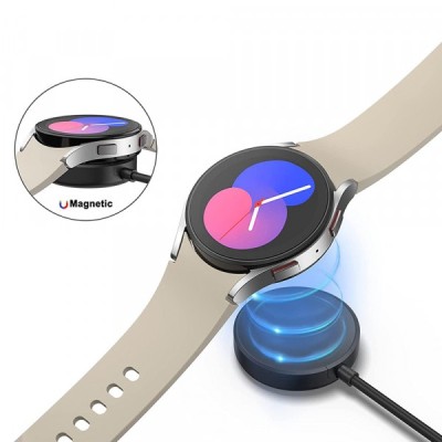 Incarcator Wireless Techsuit TSC12 pentru Samsung Galaxy Watch Series, USB-A, Negru foto