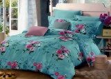 Cumpara ieftin Lenjerie de pat pentru o persoana cu husa de perna dreptunghiulara, Monte Carlo, bumbac mercerizat, multicolor