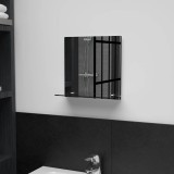 vidaXL Oglindă de perete cu raft, 30 x 30 cm, sticlă securizată 249434