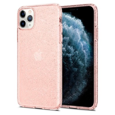 Husa TPU Spigen Liquid Crystal Glitter Quartz pentru Apple iPhone 11 Pro Max, Roz 075CS27132 foto