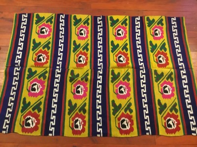 arta / traditie / rustic / design - Cuvertura , Macat , Scoarta , Patura taraneasca realizata manual la razboiul de tesut ! foto