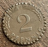 C50 - Moneda foarte veche - Germania - 2 pfennig - 1950 litera F